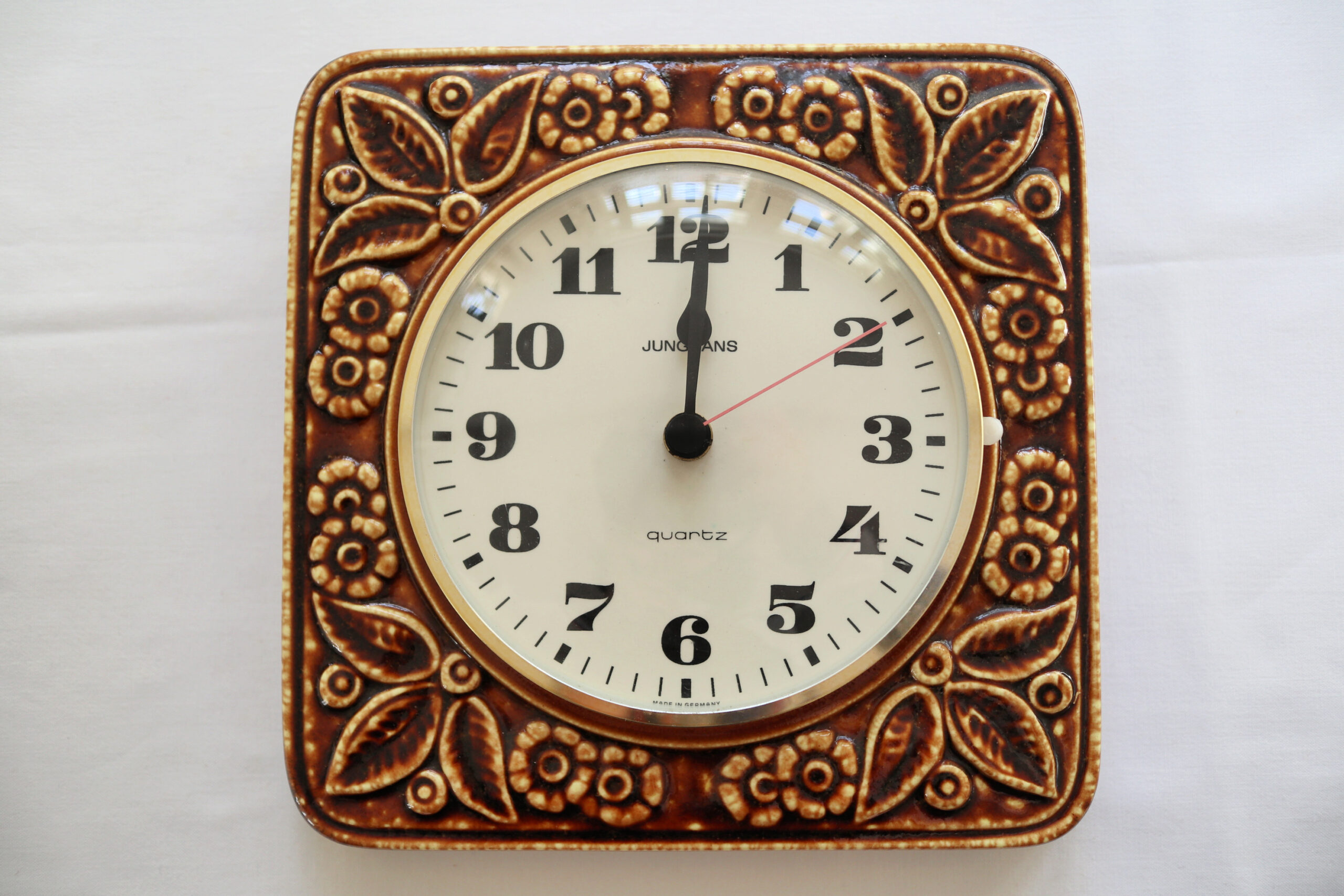 お得豊富な専用　フランス アンティーク ドイツ JUNGHANS ユンハンス 陶器 掛時計 アンティーク雑貨