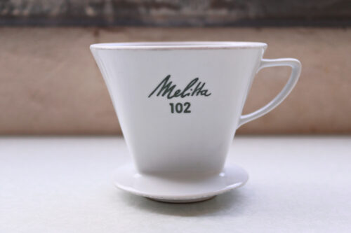 Vintageメリタ 白い陶器のレトロなコーヒーポット | Frau Vintage