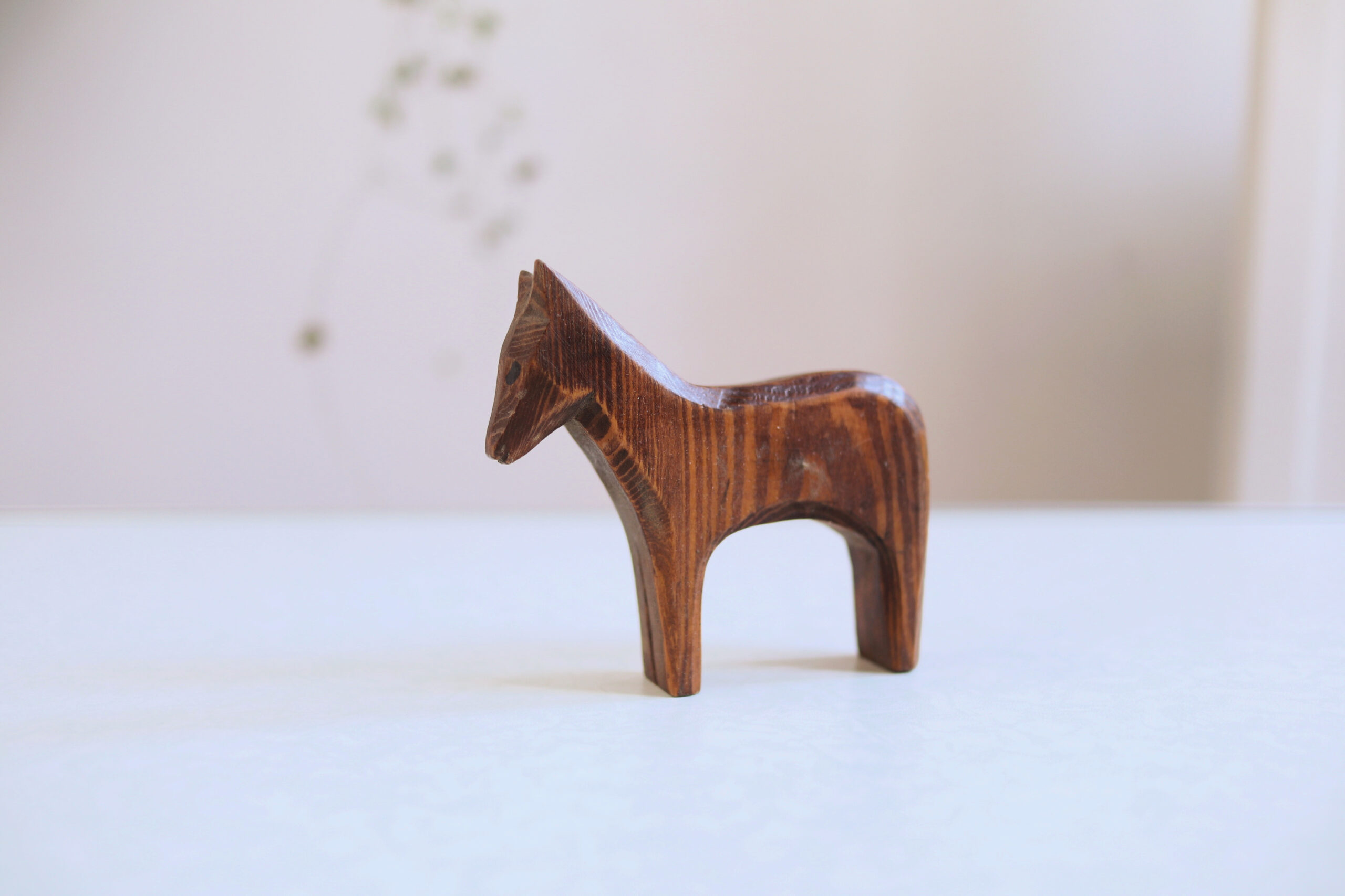 素敵シンプル レトロな馬の木製置物 | Frau Vintage