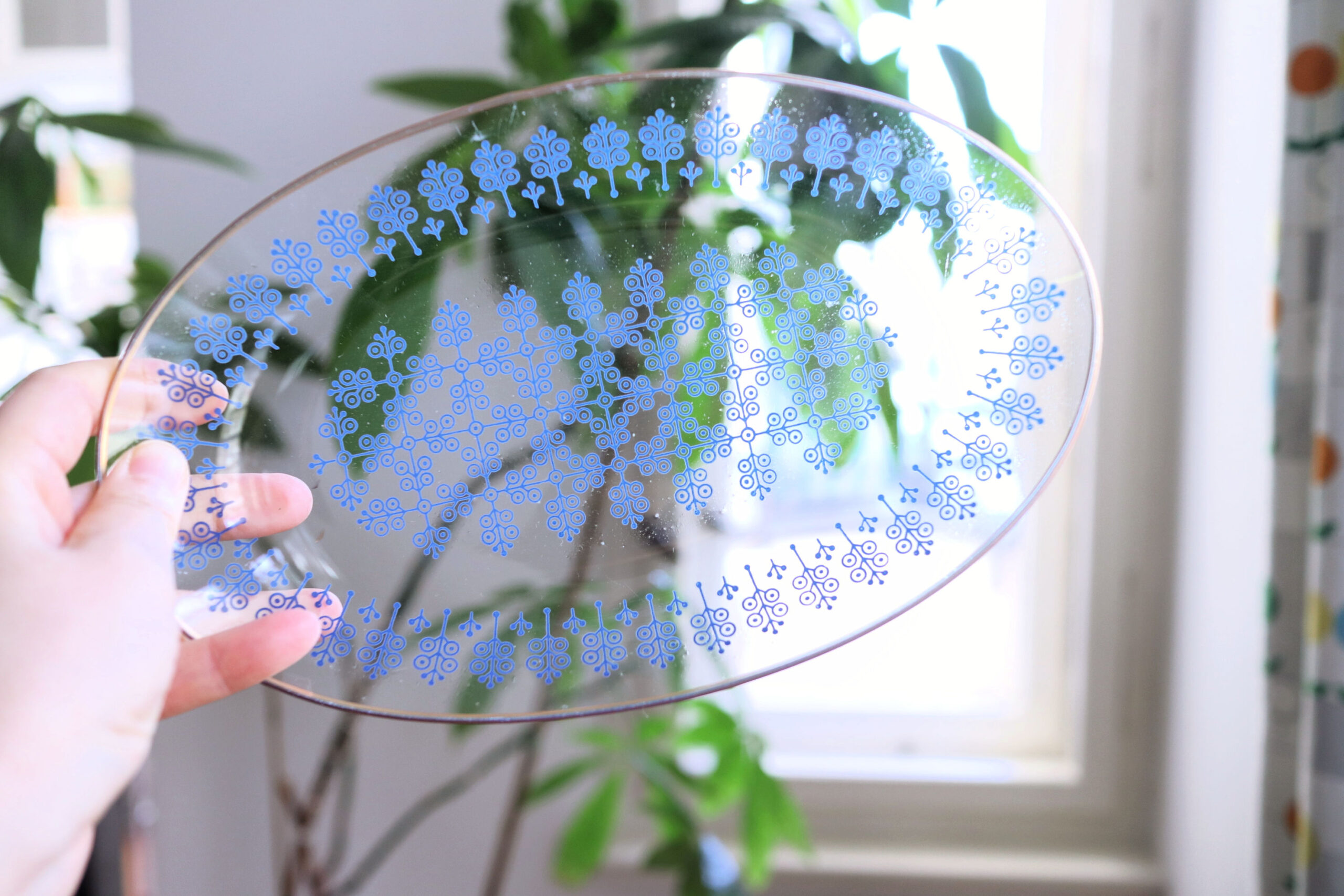 大人気のヴィンテージガラス皿 (楕円形) | Frau Vintage